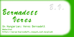 bernadett veres business card